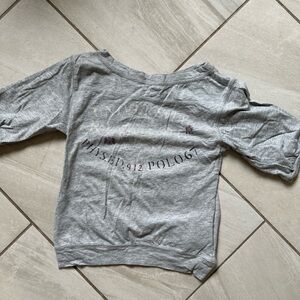 Ralph Lauren kids shirt size 3t like new grey color boat neck